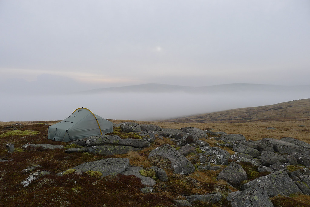 Camped above the clouds