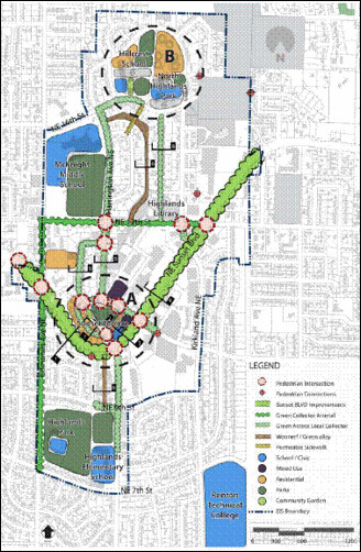 Sunset Area strategy overview (by: Mithun via City of Renton, Community Investment Strategy)