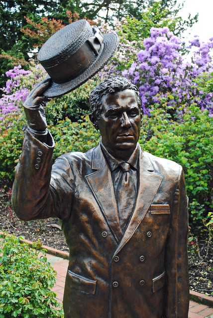 Statue in the Rose Test Garden - Inside Washington Park - Portland, Oregon