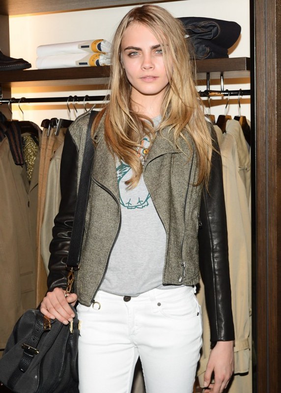 a4 NY - Cara Delevingne at the Burberry Eyewear event in New York