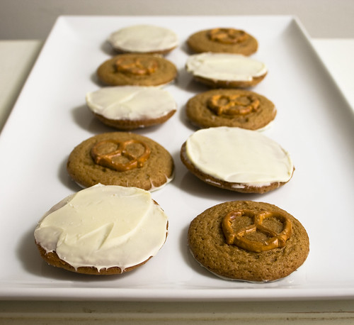 White Chocolate Pretzel Peanut Butter Cookies
