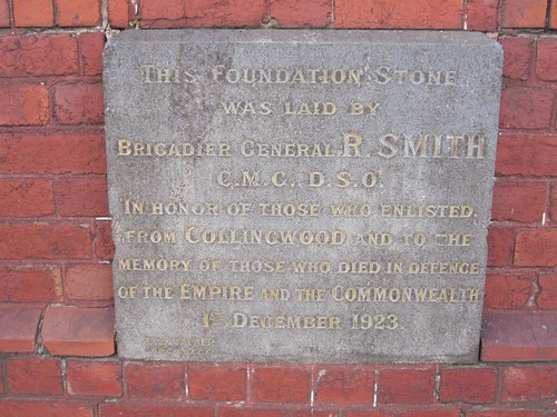 Collingwood RSL foundation stone 52/24/2 by Collingwood Historical Society