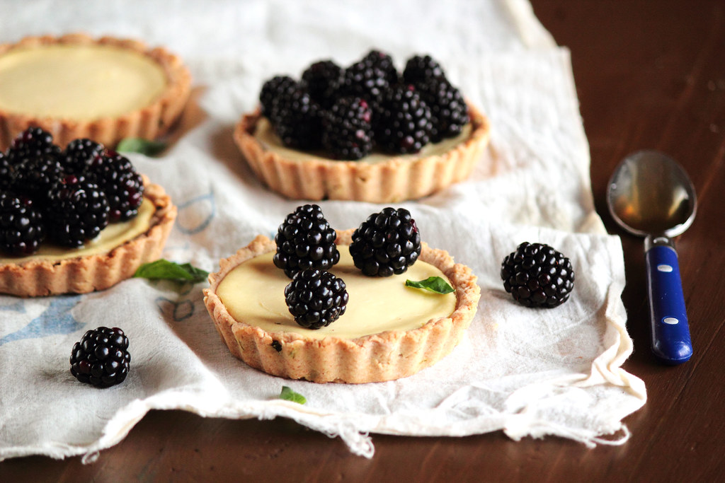 Blackberry Goat Cheese Tart