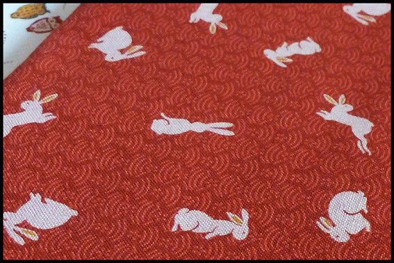 Cute Rabbit fabric from Saints and Pinners