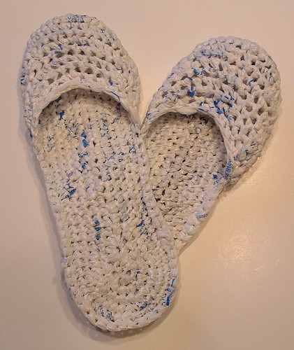 Recycled Plastic Bag Sandals