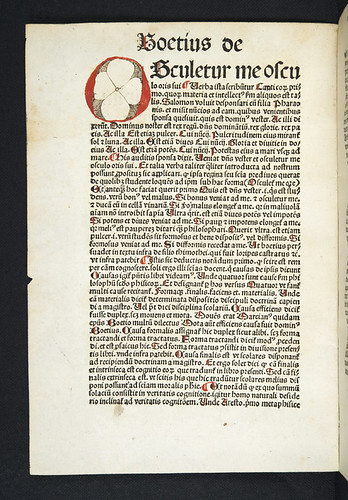 Decorated initial in Boethius [pseudo-]: De disciplina scholarium