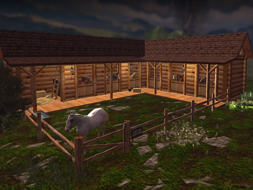 Stable for 6 horses with Paddock by Teal Freenote