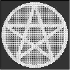 Round Pentagram Alter cloth
