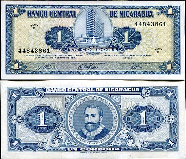 1 Córdoba Nikaragua 1968, Pick 115