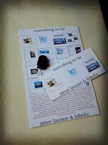 Steve Lawson Back Catalogue USB Stick photo with Postcard
