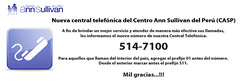 Nueva central telefónica del Centro Ann Sullivan del Perú (CASP)