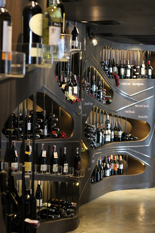 Wine store at Aloft Hotel
