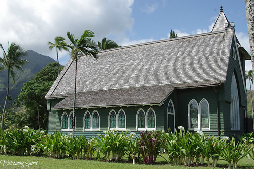 Outside: Wai`oli Hui`ia Church