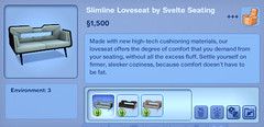 Slimline Loveseat by Svelte Seating