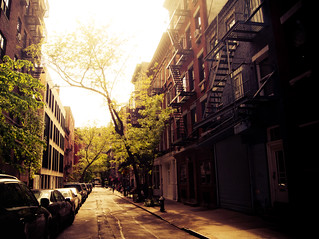 Afternoon Sunlight on a Greenwich Village Street - New York City