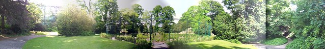 Iveagh Gardens panorama - Rose garden