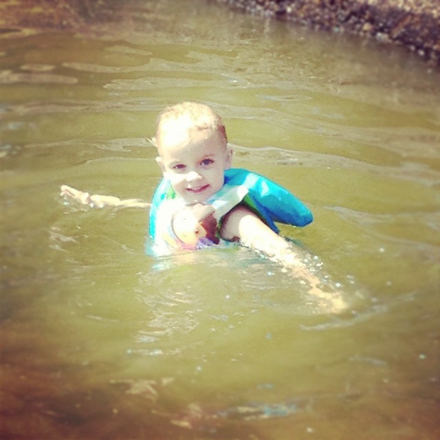 kinley swimming