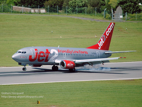 G-CELG Boeing 737-377 by Jersey Airport Photography