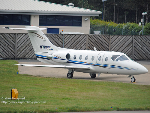 N709EL Beech 400A by Jersey Airport Photography