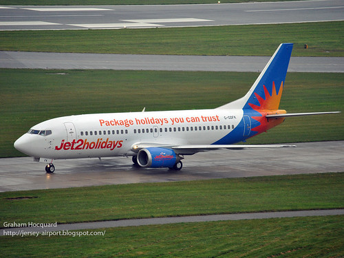 G-GDFK Boeing 737-36N by Jersey Airport Photography