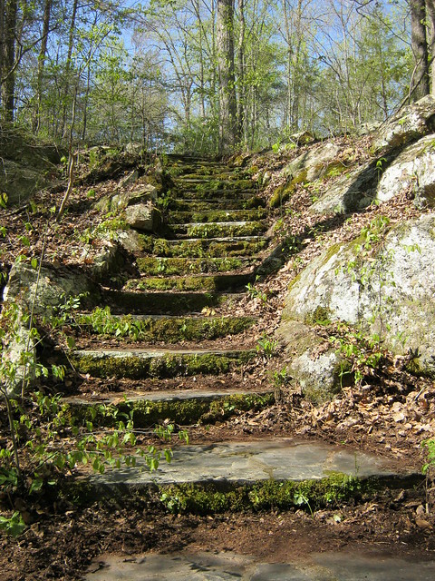 Stairs leading to Winston Lake