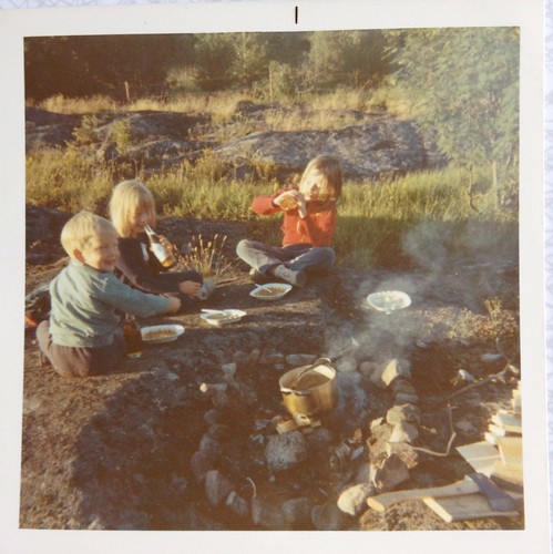 Jerk, Anna-Karin och Anna i Öregrund 1970