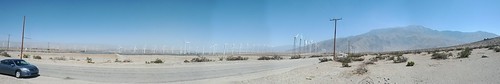 Panoramic view of Palm Springs, California