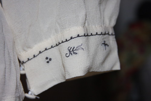 Embroidered shirt cuff
