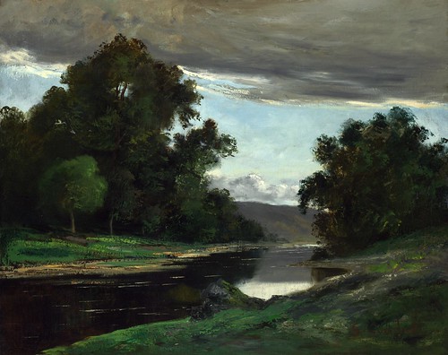 Imitator of Gustave Courbet - Landscape [19th century] by Gandalf's Gallery