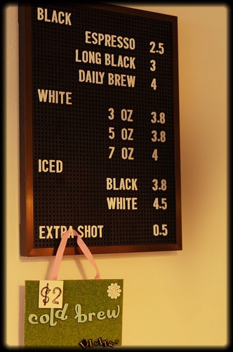 Nylon Coffee's Price List