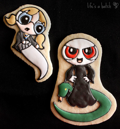 Moaning Myrtle & Voldemort Potterpuff Cookies.
