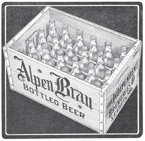 1916 Case Alpen Brau The Independent Breweries Co., St. Louis, MO by carlylehold