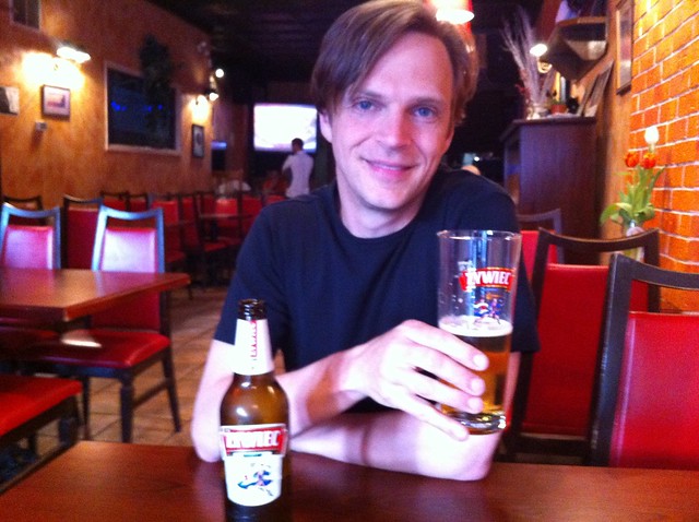 Having a Żywiec at Chopin on Roncesvalles
