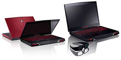 Dell Alienware M14x (left, from S$2,699) and M17x (right, from S$3,599)