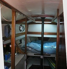 sailboat, interior, cabin, accomodations