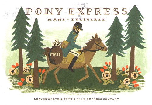 Pony Express Postcard