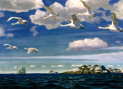 Arkady Rylov - In the Blue Expanse [1918] by Gandalf's Gallery