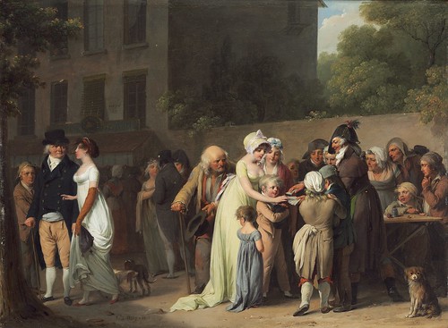 Louis-Léopold Boilly - The Card Sharp on the Boulevard [1806] by Gandalf's Gallery