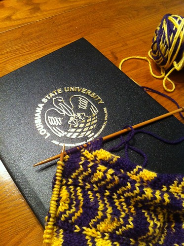 LSU Scarf--Nearly Complete!