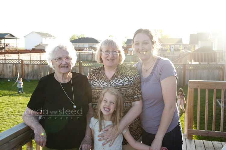 13 May 2012: 4 generations of girls