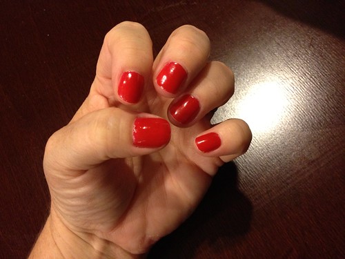The manicure after a week (and this week included cleaning out the garage!)