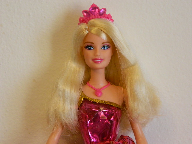 The Barbie Princess Charm School Blair 2011 close up