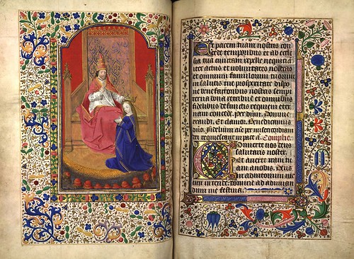 012-Coronacion de la Virgen-Fol. 85 verso-Heures d'Isabeau de Roubaix- Bibliothèque numérique de Roubaix  MS 6