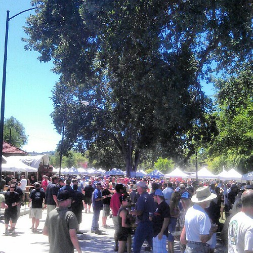 Crowd at Firestone Walker Invitational Beer Fest at Paso Robles California Mid-State Fairgrounds