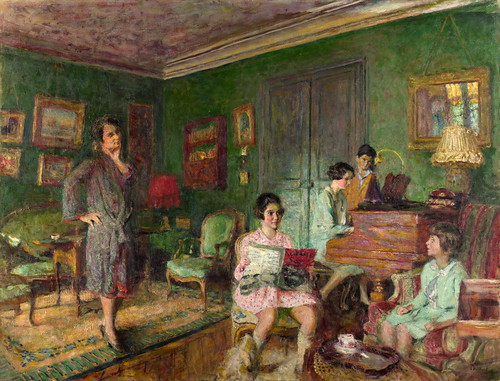 Edouard Vuillard - Madame Andre Wormser and her Children [1926-27] by Gandalf's Gallery