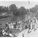 Torrens Lake showing rowboats and onlookers