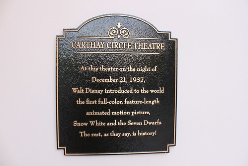 Carthay Circle Theatre plaque
