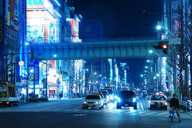 Akihabara main street (white balance color check!)