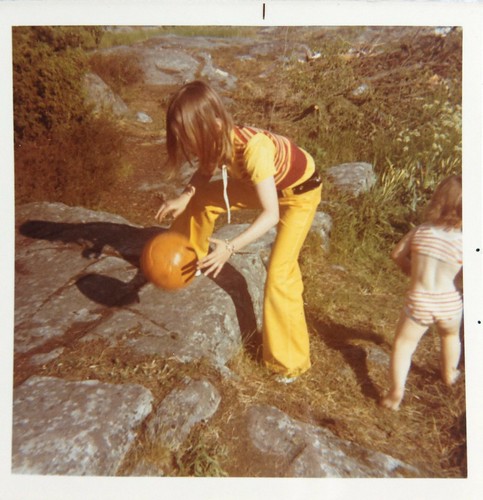 Anna och jag i Öregrund 1971