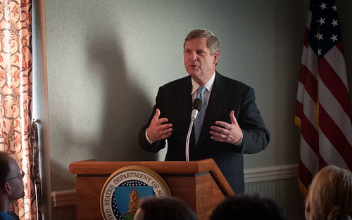  Agriculture Secretary Tom Vilsack spoke at the Food and Justice Passover Seder, at the U.S. Department of Agriculture headquarters in Washington, D.C., on Wednesday, April 4, 2012. USDA Photo by Lance Cheung.